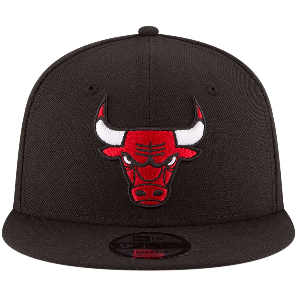 Men's Chicago Bulls New Era Black Official Team Color 9FIFTY Snapback Hat
