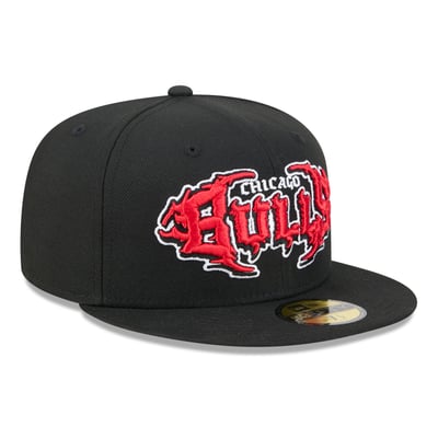  Chicago Bulls New Era Thrilla 59FIFTY Fitted Hat - Black