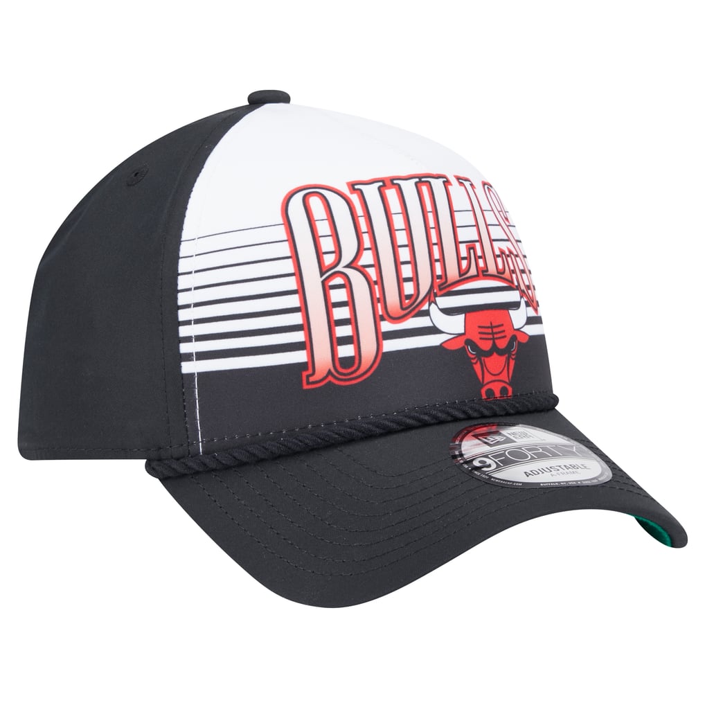 Gradint Frame Men's Chicago Bulls New Era Black Throwback Gradient A-Frame 9FORTY ...