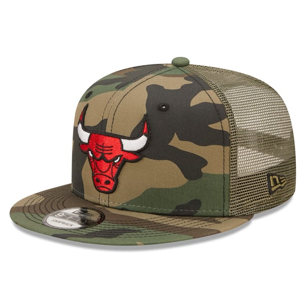 Casquette New Era 9Forty Chicago Bulls - Camouflage Bois (washed Wood Camo) - Taille Unique - Neuf Avec étiquettes