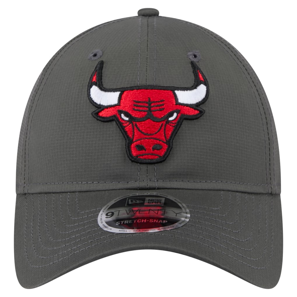 Chicago Bulls New Era Active Ripstop 9TWENTY Adjustable Hat - Charcoal