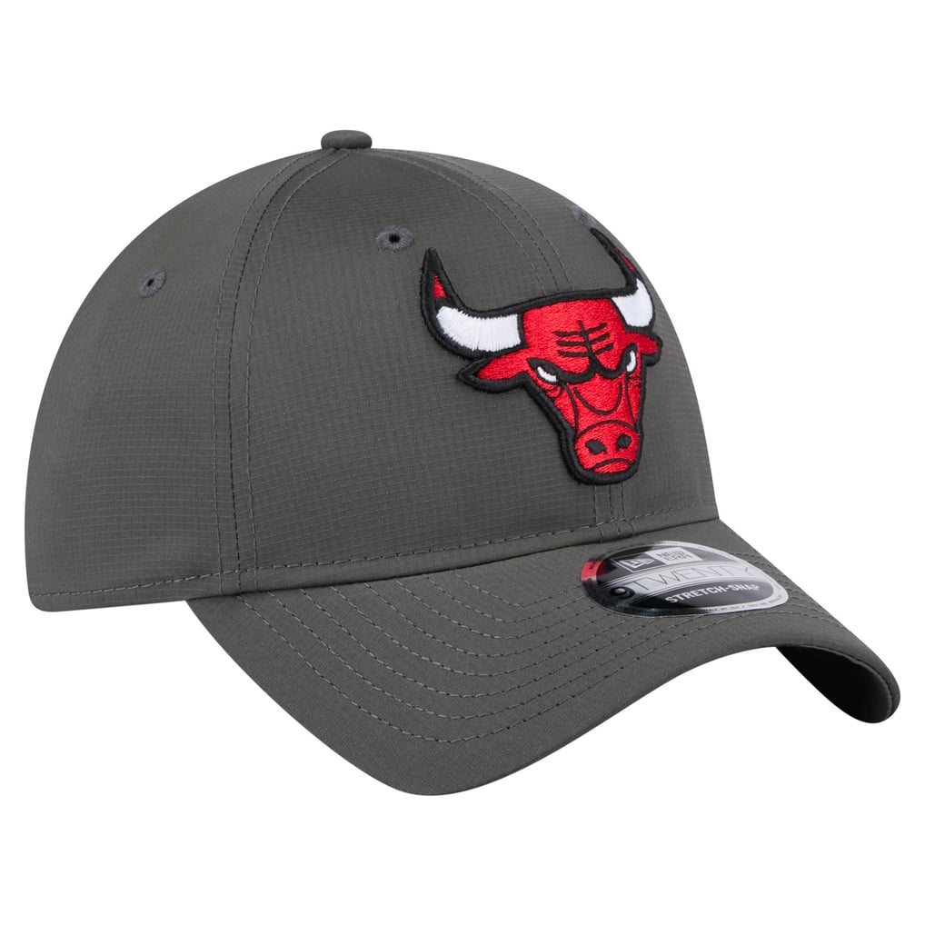 Chicago Bulls New Era Active Ripstop 9TWENTY Adjustable Hat - Charcoal