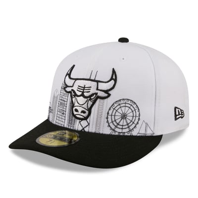 Chicago Bulls New Era City Stitch 59FIFTY Fitted Hat - Gray/Black
