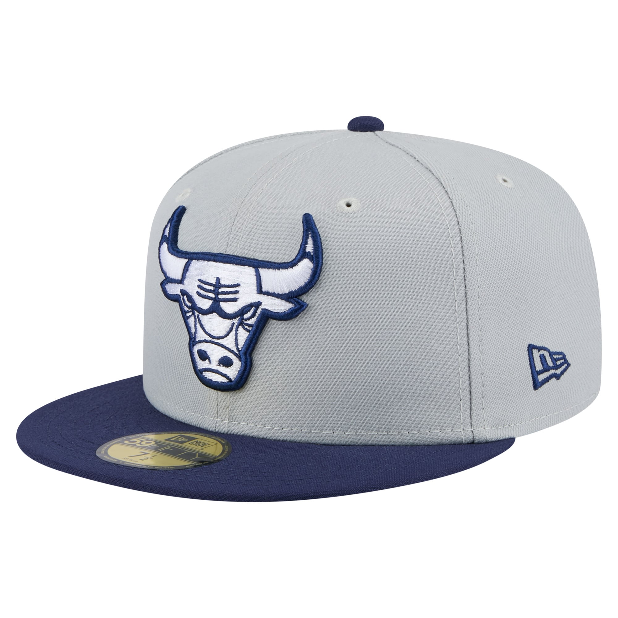 Chicago Bulls New Era Color Pack 2-Tone 59FIFTY Fitted Hat - Gray/Navy