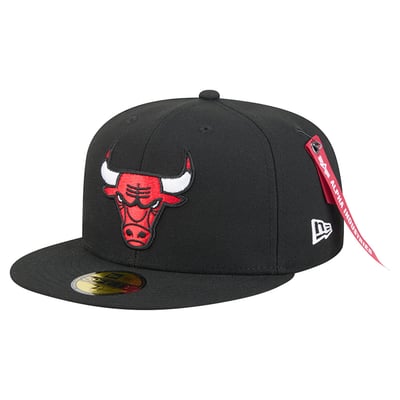 Chicago Bulls New Era x Alpha Industries Color 59FIFTY Fitted Hat - Black