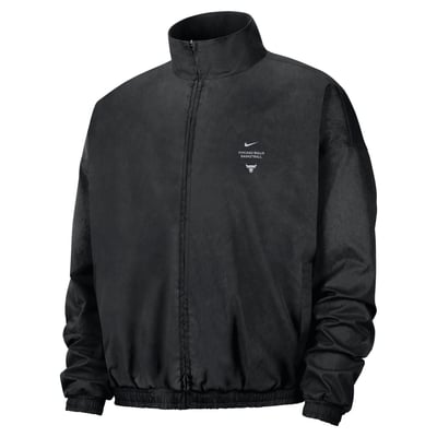 Chicago Bulls Nike 2026/27 Standard Issue On-Court Game Theater Calm Full-Zip Jacket - Black