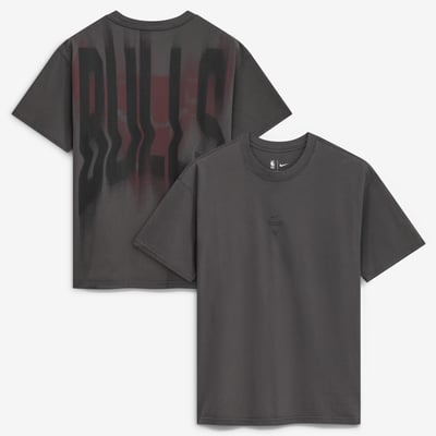 Chicago Bulls Nike 2026 Standard Issue Pre-Game Max 90 T-Shirt - Charcoal