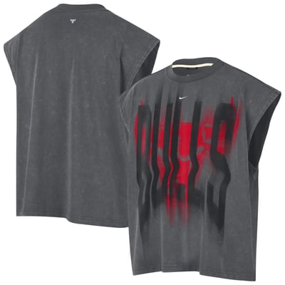 Chicago Bulls Nike 2026 Standard Issue Pre-Game Sleeveless Top - Charcoal