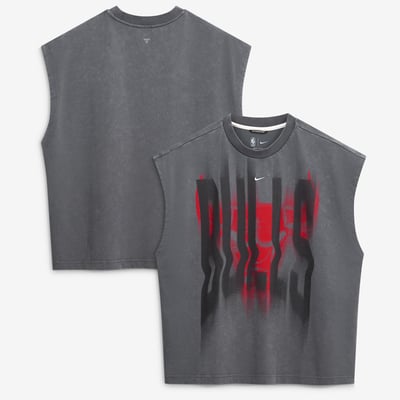 Chicago Bulls Nike 2026/27 Standard Issue Pre-Game Sleeveless Top - Charcoal