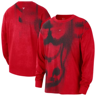 Chicago Bulls Nike 2026/27 Standard Issue Game Theater Team Anthem Long Sleeve T-Shirt - Red
