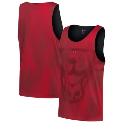Chicago Bulls Nike 2026 Standard Issue Practice Icon Mesh Reversible Jersey - Red/Black