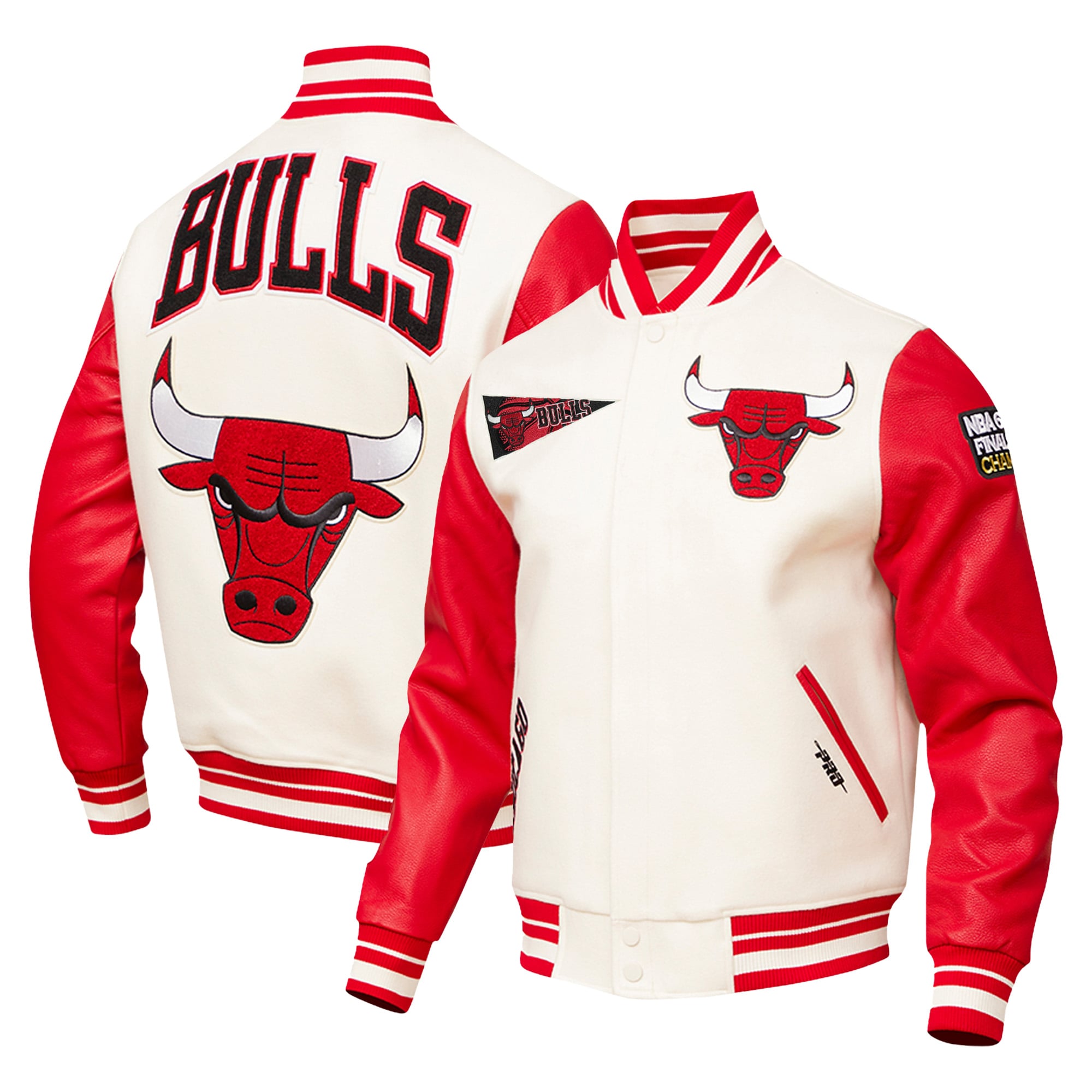 Chicago Bulls Pro Standard Retro Classic Varsity Full-Zip Jacket 