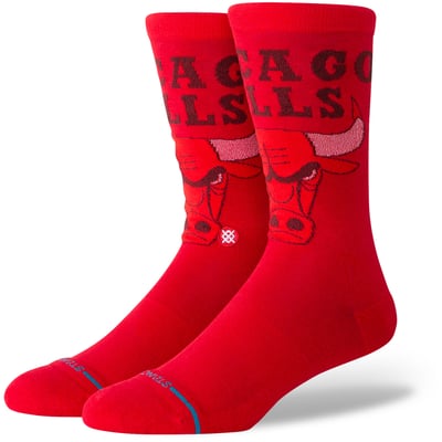  Chicago Bulls Stance Posterize Crew Socks - Red