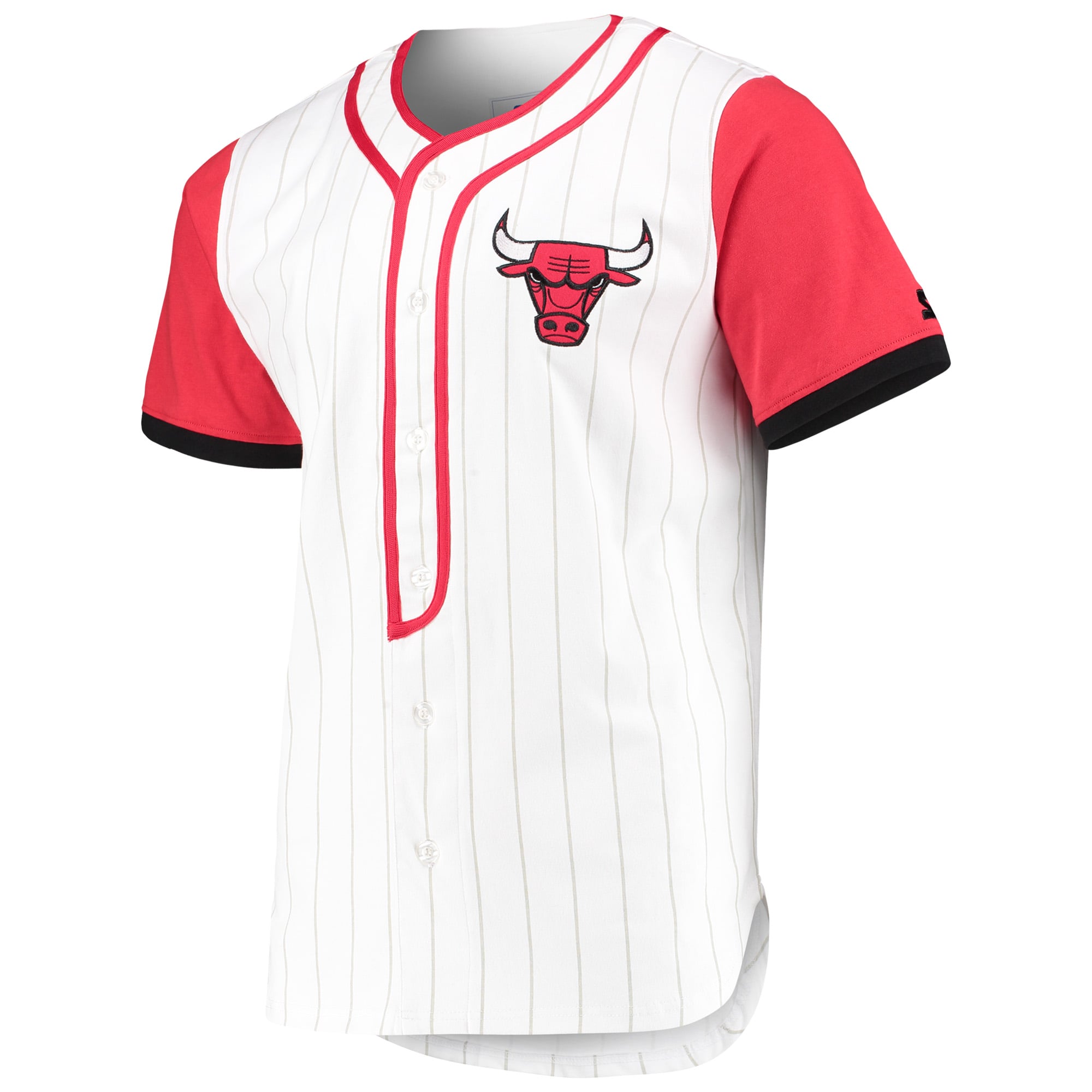 Men's Chicago Bulls Starter White Scout Baseball Fashion Jersey
