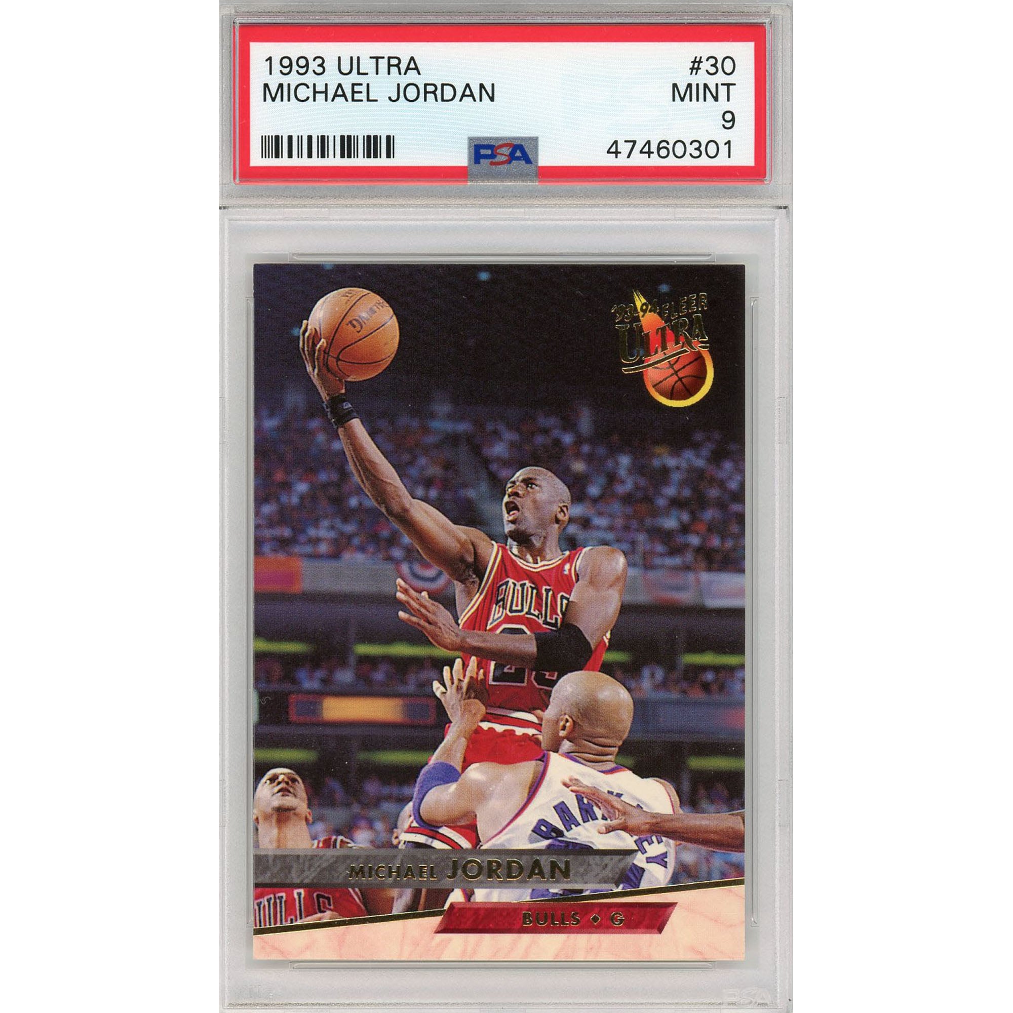 Chicago Bulls Michael Jordan 1993 Fleer Ultra #30 PSA 9 Card - Fleer
