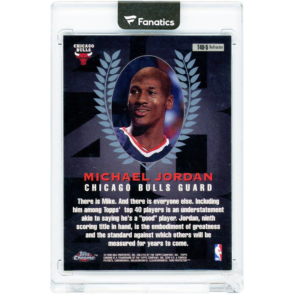 Michael Jordan Chicago Bulls 1997-98 Topps Chrome Topps 40 