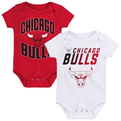  Chicago Bulls Outerstuff Newborn Snuggle Blitz Two-Piece Bodysuit Set - Red
