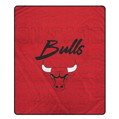 Chicago Bulls Pegasus Echo Script Fade 50" x 60" Ultra Soft Throw Blanket