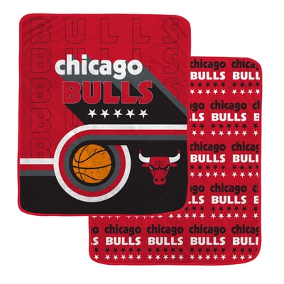 Chicago Bulls Pegasus Retro Baller Double-Sided 60" x 70" Ultra Cozy Blanket