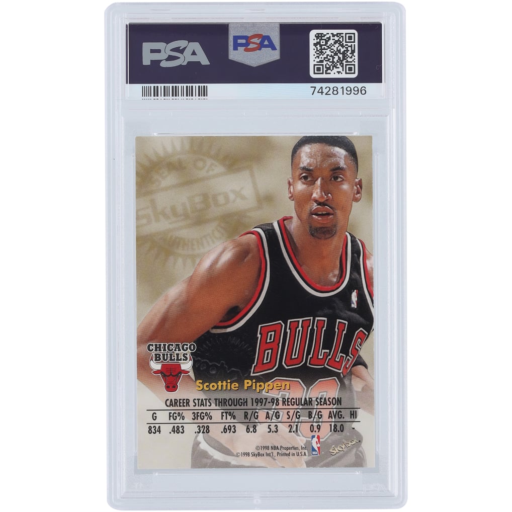 Scottie Pippen Chicago Bulls Autographed 1998 Skybox Premium 