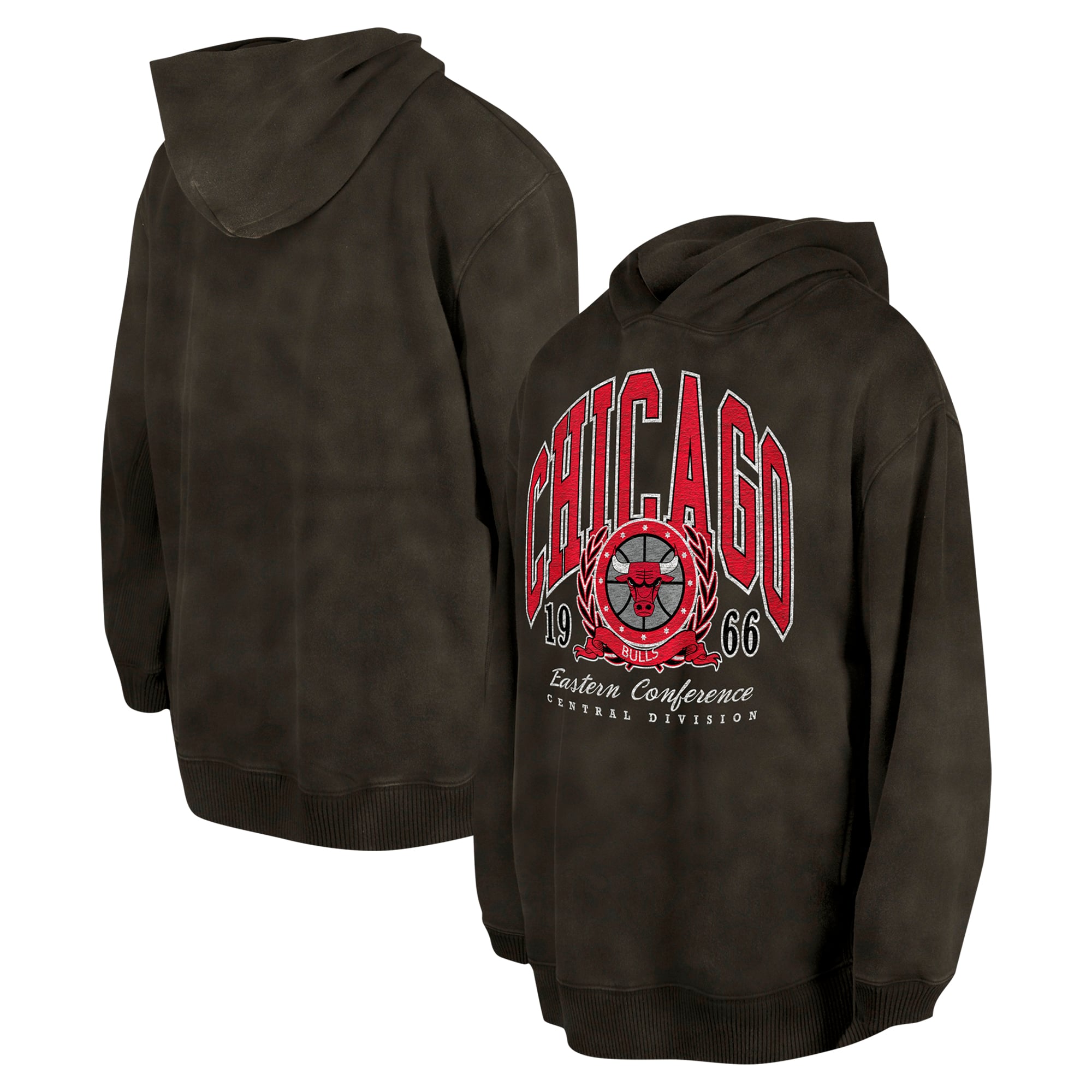 Unisex Chicago Bulls New Era Charcoal Oversized Essentials Pigment Wash ...