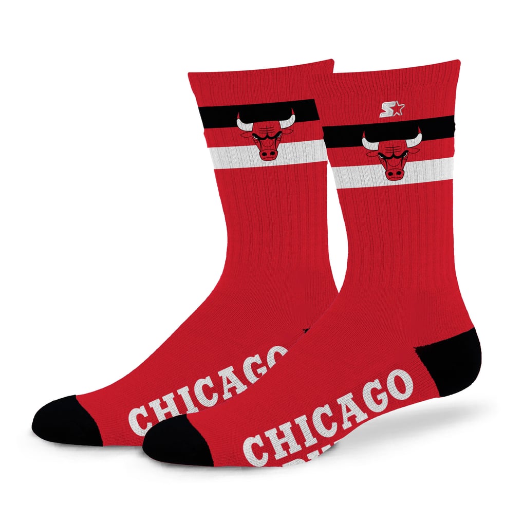 Chicago Bulls Starter Unisex Team Color Two-Stripe Crew Socks