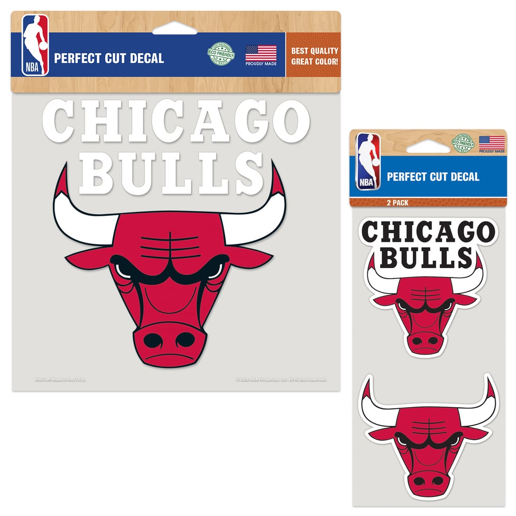 Chicago Bulls WinCraft Perfect Cut Decal Two-Pack Set