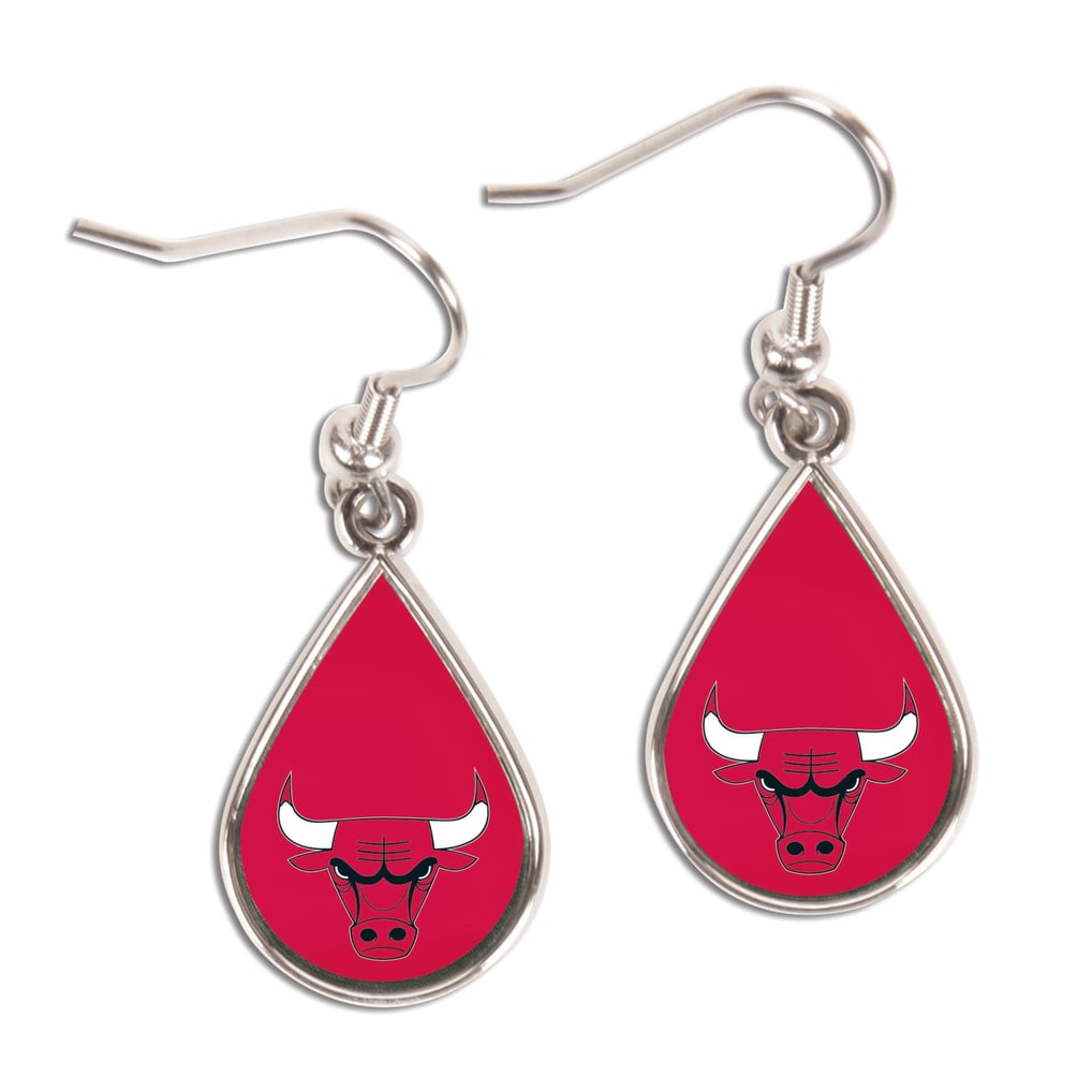 Chicago Bulls WinCraft Tear Drop Dangle Earrings