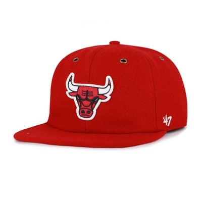  Chicago Bulls '47 Women's Wool Captain Adjustable Hat - Red