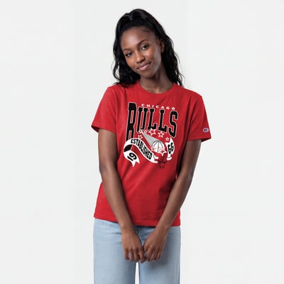 Chicago Bulls Champion Women's Banner T-Shirt - Red