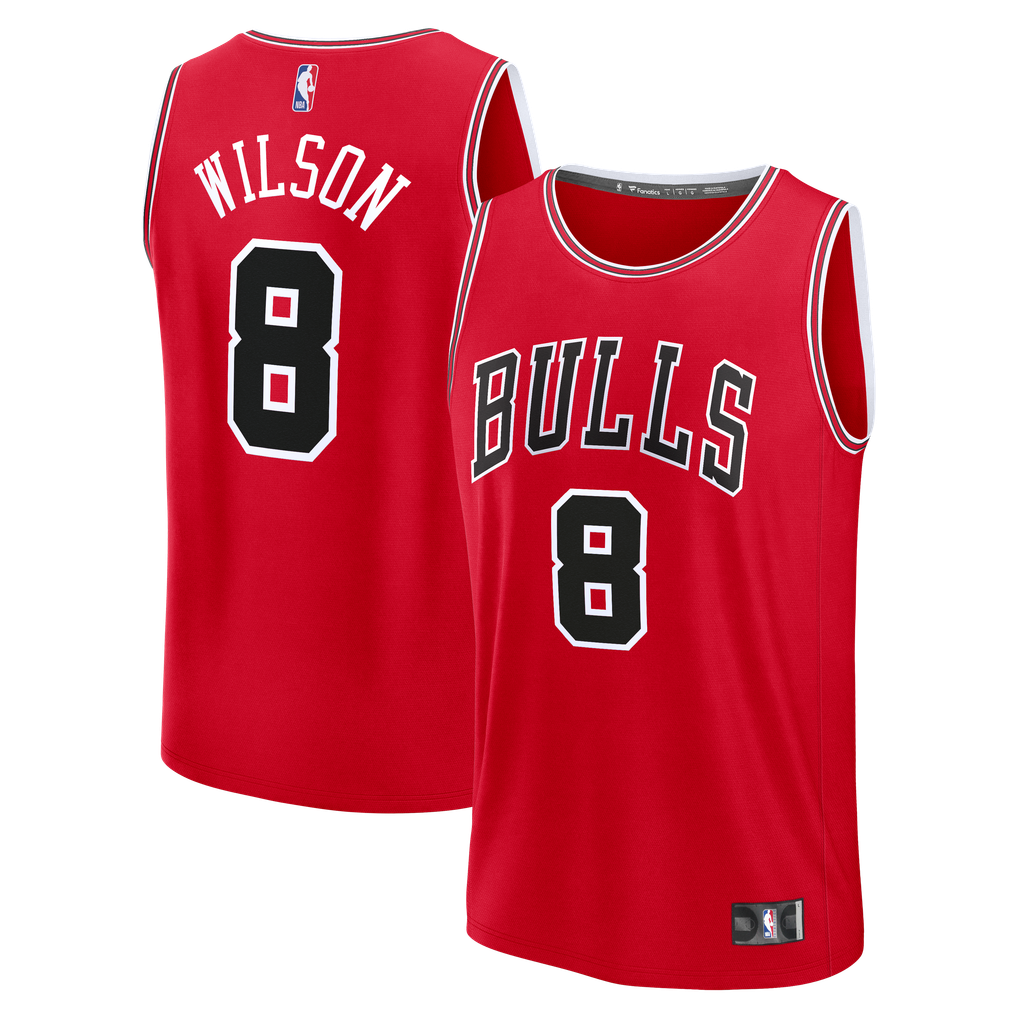 Fanatics Caleb Wilson Chicago Bulls Youth Red Fast Break Replica Jersey ...