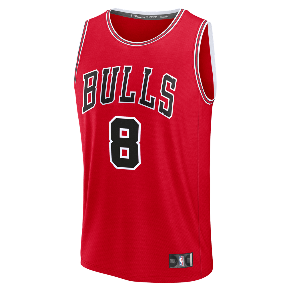 Fanatics Caleb Wilson Chicago Bulls Youth Red Fast Break Replica Jersey ...