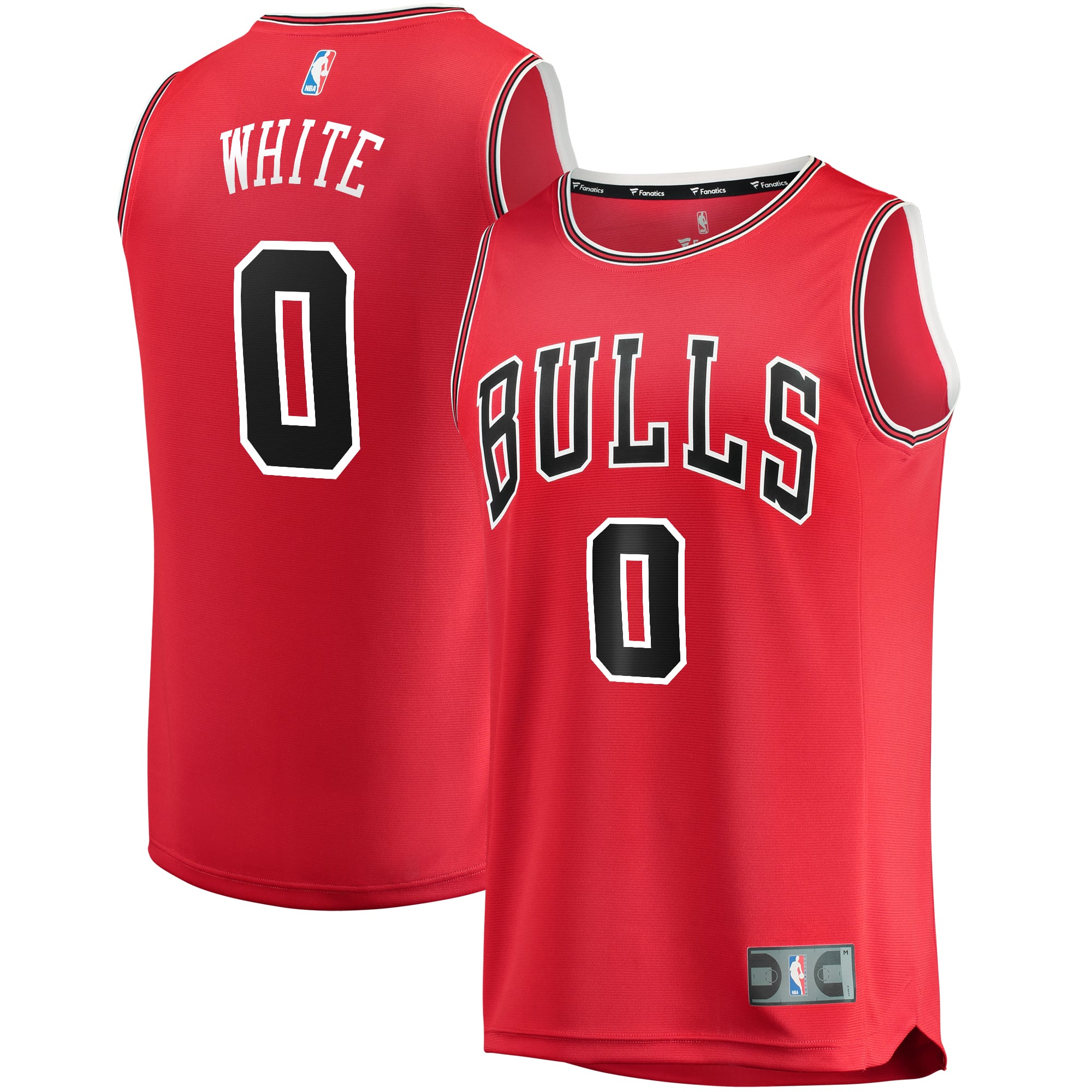 Youth Chicago Bulls Coby White Fanatics Red Fast Break Replica
