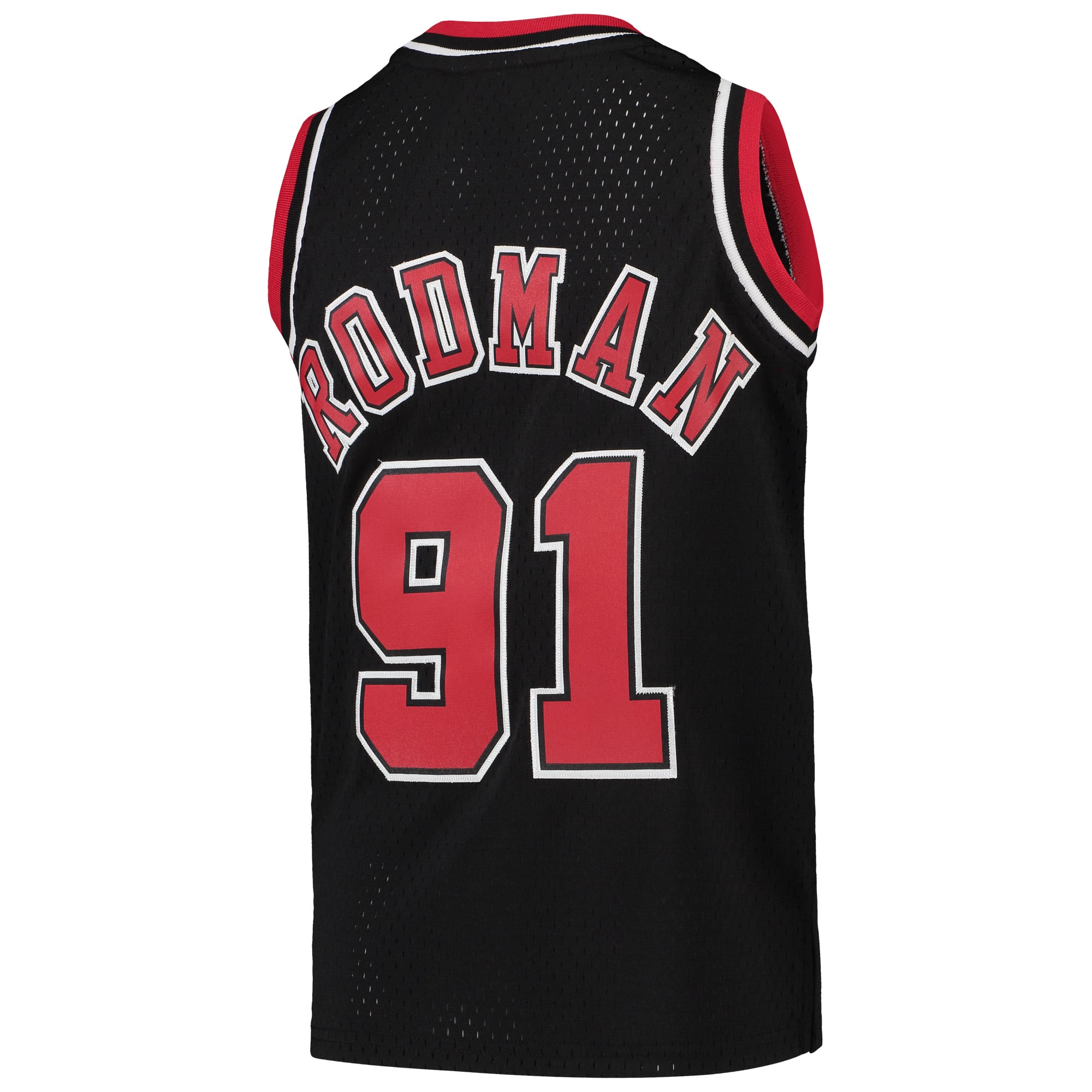 Youth Chicago Bulls Dennis Rodman Mitchell & Ness Black 1997-98
