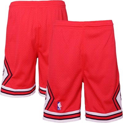 Chicago Bulls Mitchell & Ness Youth Hardwood Classics Swingman Shorts - Red