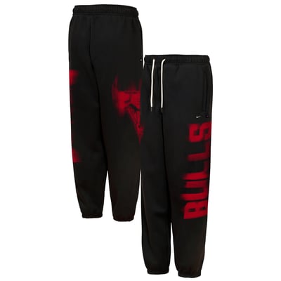  Chicago Bulls Nike Youth 2026/27 Standard Issue Authentic Wordmark Fleece Pants - Black