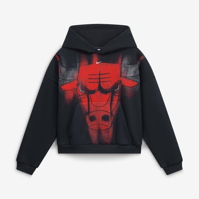  Chicago Bulls Nike Youth 2026/27 Standard Issue Practice Icon Fleece Pullover Hoodie - Black