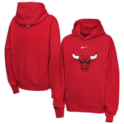 Chicago Bulls Nike Youth Essential Logo Club Hoodie - Red