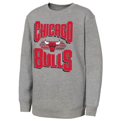 Chicago Bulls Outerstuff Youth Jet Stream Sweatshirt - Gray