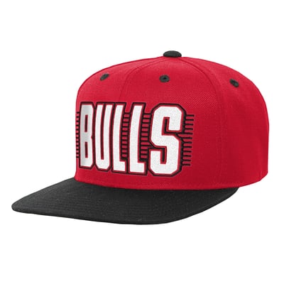 Chicago Bulls Outerstuff Youth Snapback Hat - Red/Black