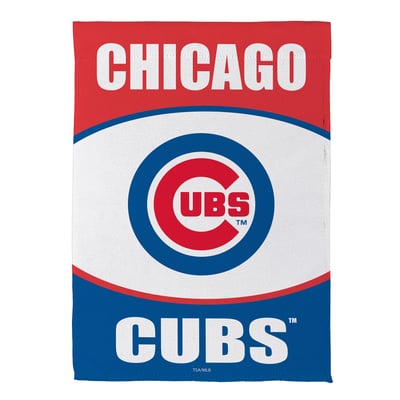  Chicago Cubs 12.5" x 28" Scoped Logo Double-Sided Suede Garden Flag
