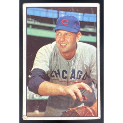 1953 Bowman Color #110 Bob Rush