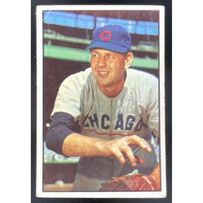 1953 Bowman Color #110 Bob Rush