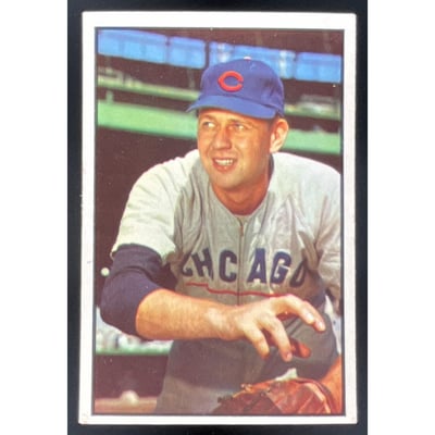1953 Bowman Color #110 Bob Rush