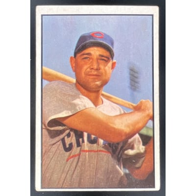 1953 Bowman Color #122 Bill Serena