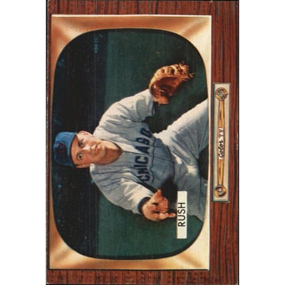 1955 Bowman #182 Bob Rush