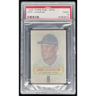 1966 Topps Rub Offs #NNO Don Landrum PSA 9