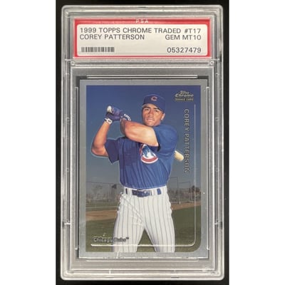 1999 Topps Chrome Traded #T17 Corey Patterson RC PSA 10