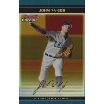 2002 Bowman Chrome Draft Gold Refractors #104 John Webb