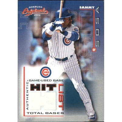 2002 Donruss Originals Hit List Total Bases #10 Sammy Sosa Base/425